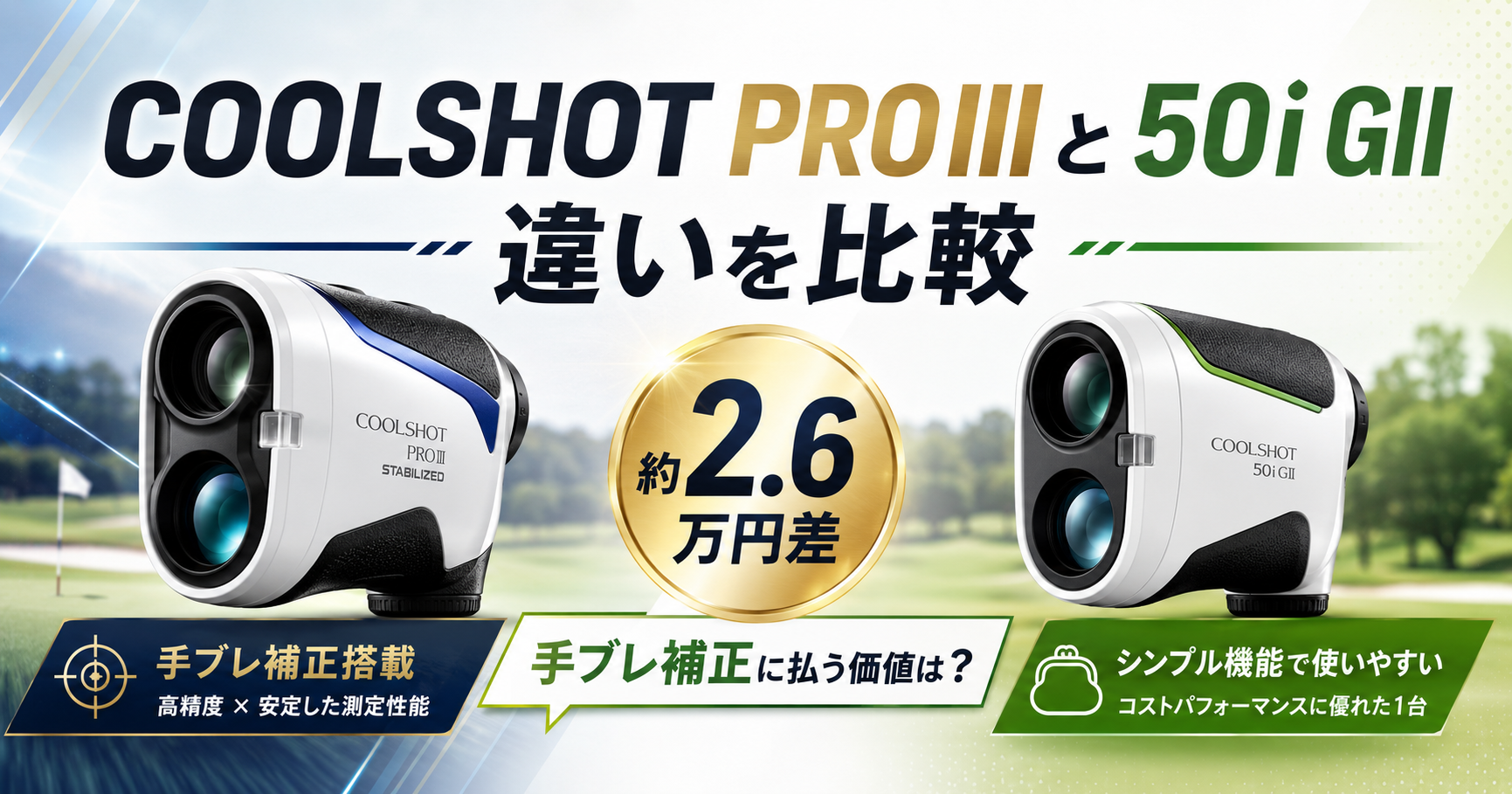 COOLSHOT PROIIIと50i GIIの違いを比較｜価格差を払う価値はある？