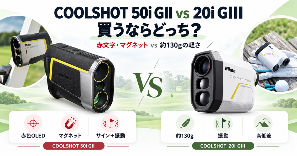 COOLSHOT 50i GIIと20i GIIIの違いを比較｜買うならどっち？